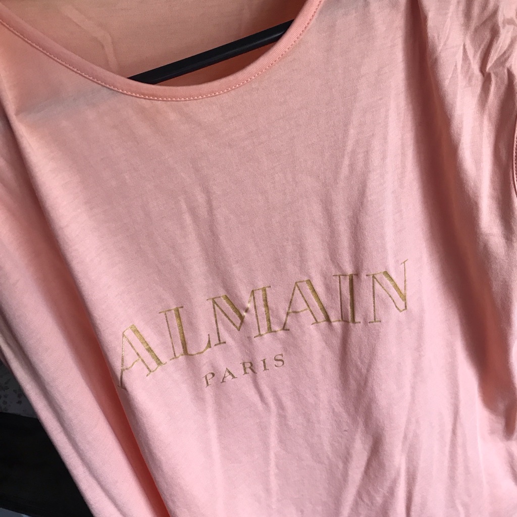 Balmain Peach Sleeveless Top